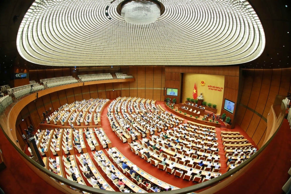Quốc hội họp phiên toàn thể tại Hội trường ngày 24/7