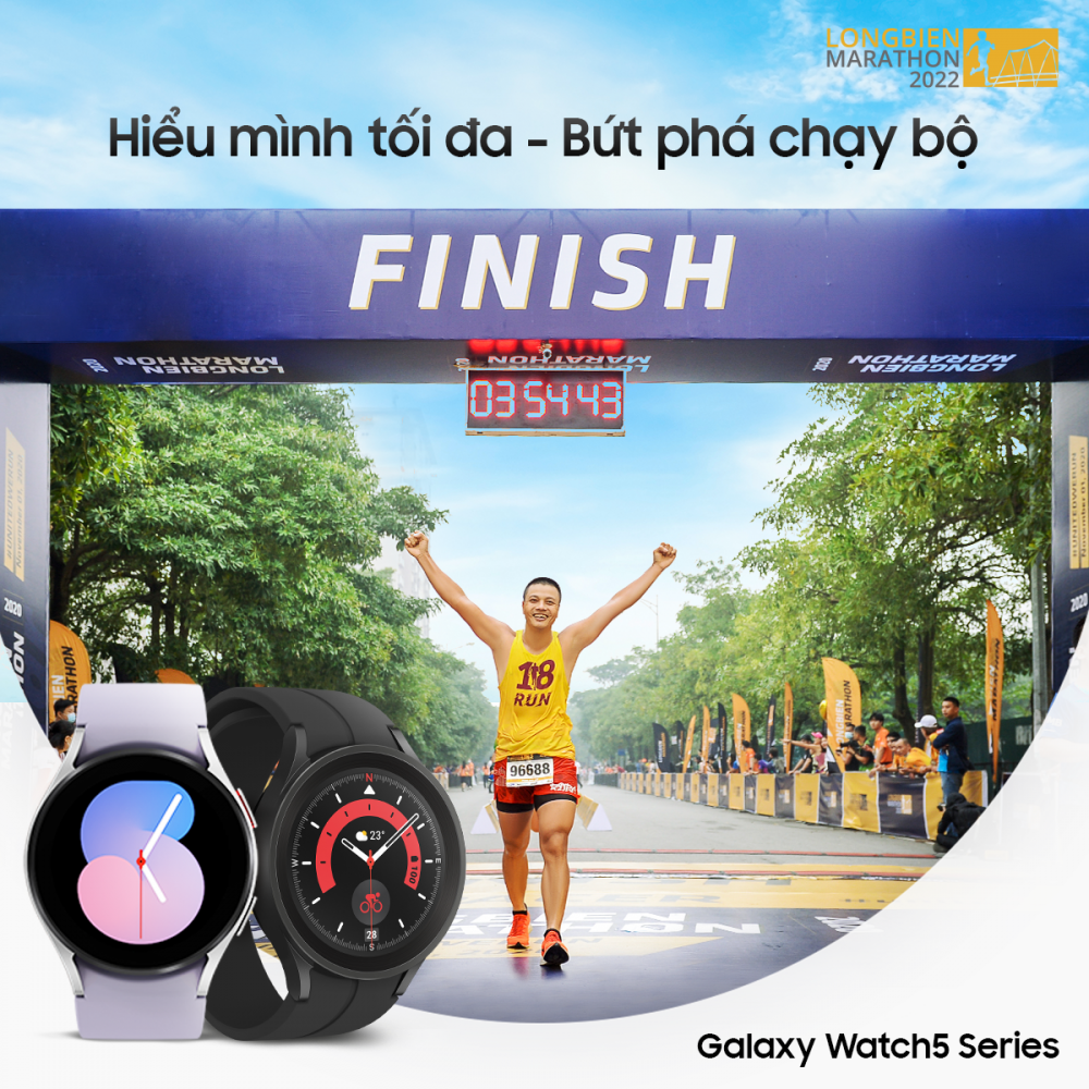 Long Biên Marathon, Galaxy Watch 5 series, Samsung