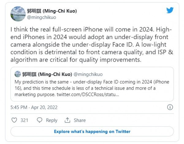 Ming Chi Kuo, iPhone 16 pro, iPhone màn hình tràn viền
