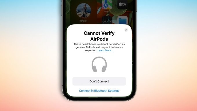 iOS 16, AirPods nhái