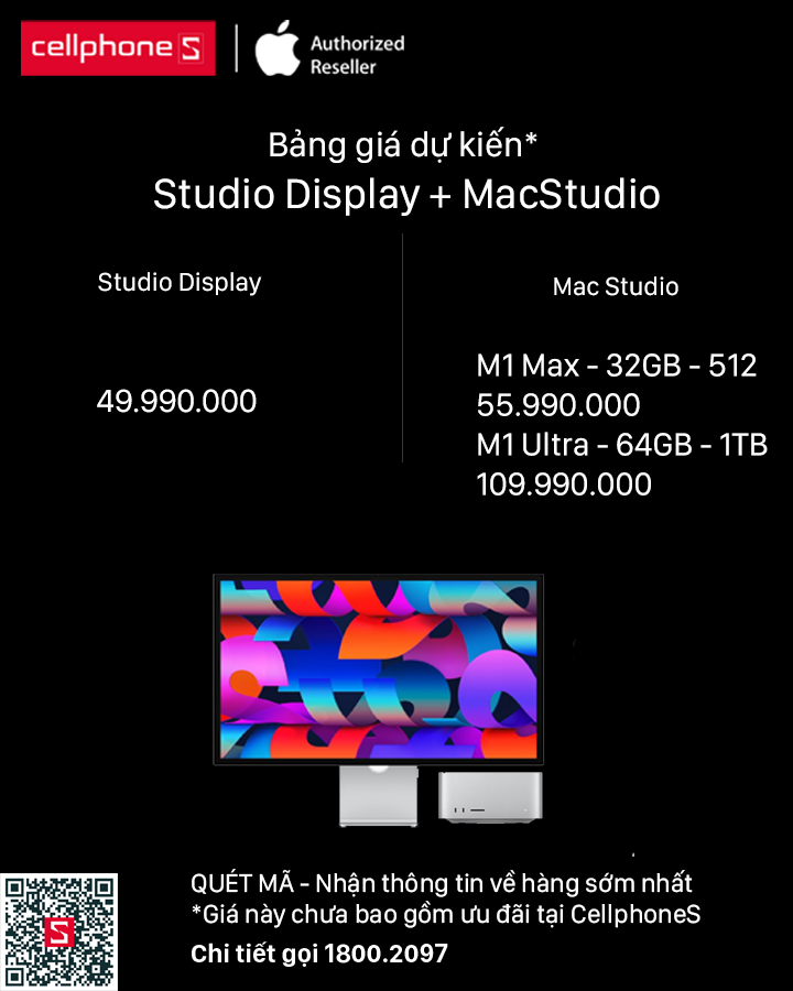 Mac Studio, Studio Display, cellphones
