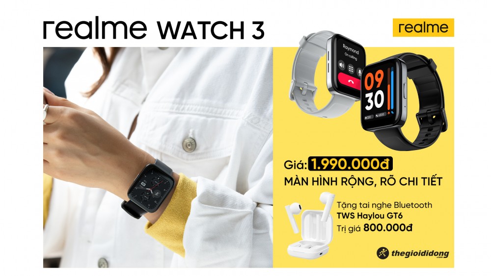 realme Watch 3, đồng hồ thông minh