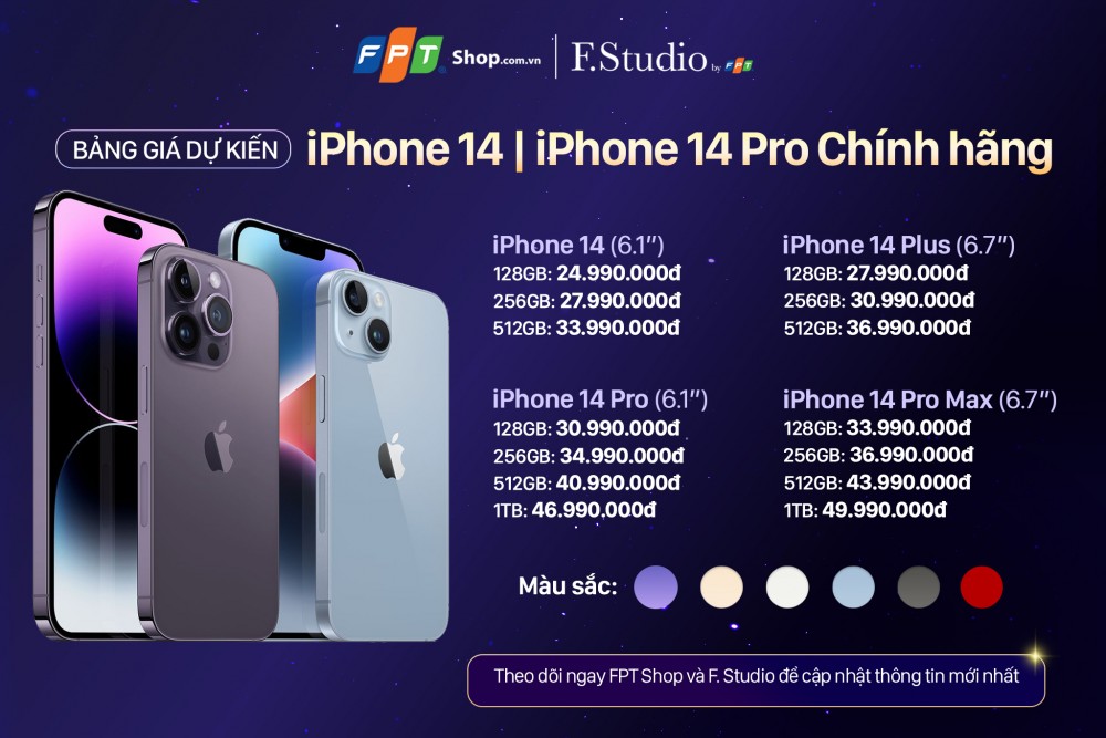 iPhone 14 Pro, iPhone 14 Pro Max, iPhone 14 ở đâu rẻ nhất