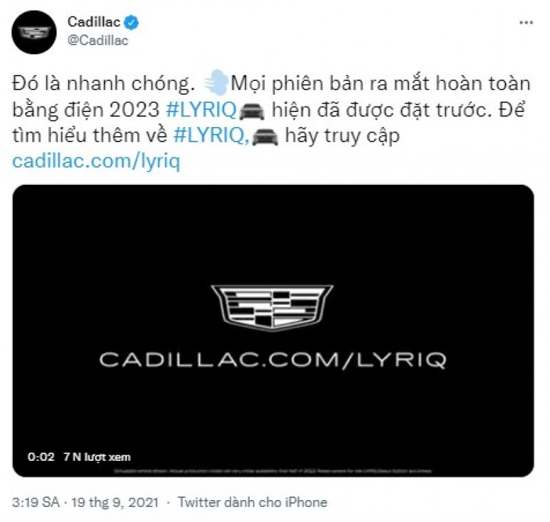 dientungaynay Cadillac Lyriq 2023