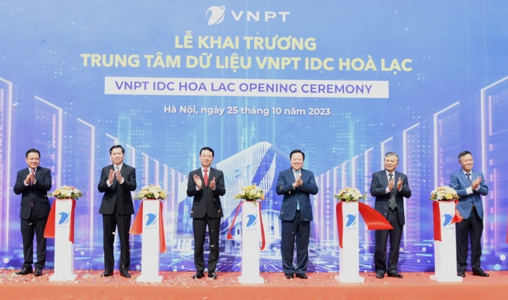 Trung tâm dữ liệu VNPT IDC Hòa Lạc chính thức khai trương