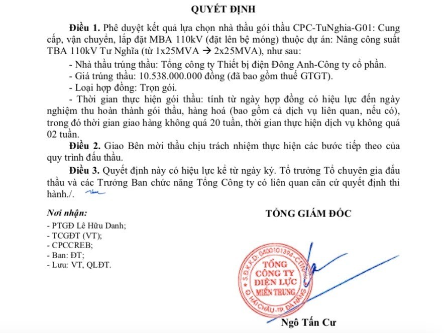Thiết bị Điện Đông Anh