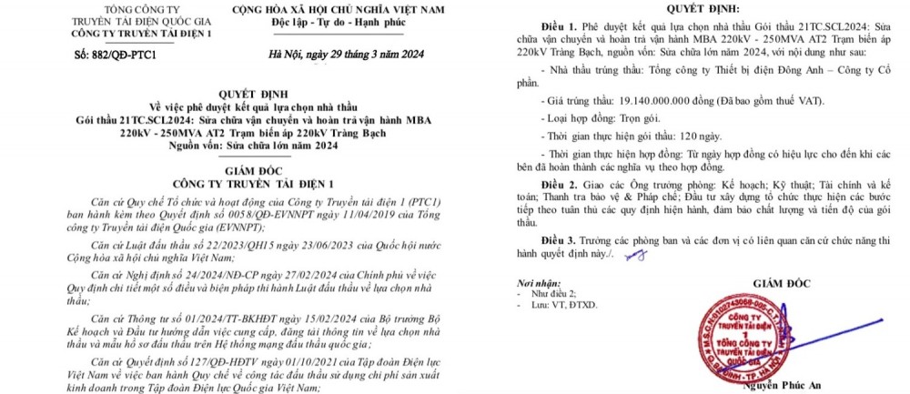 Thiết bị Điện Đông Anh