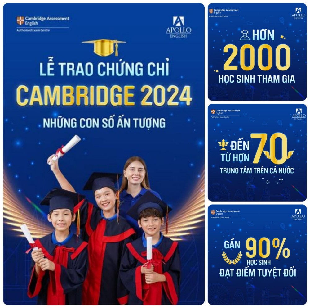 lễ trao chứng chỉ Cambridge năm 2024