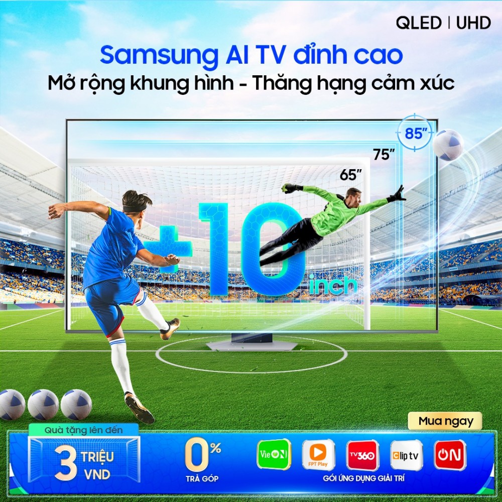 Samsung AI TV don mua euro