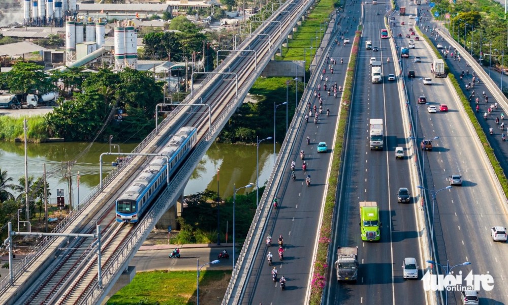 TP.HCM sẽ có đa phương tiện kết nối vào tuyến metro số 1 phục vụ người dân đi lại thuận tiện như xe buýt, xe đạp, xe điện