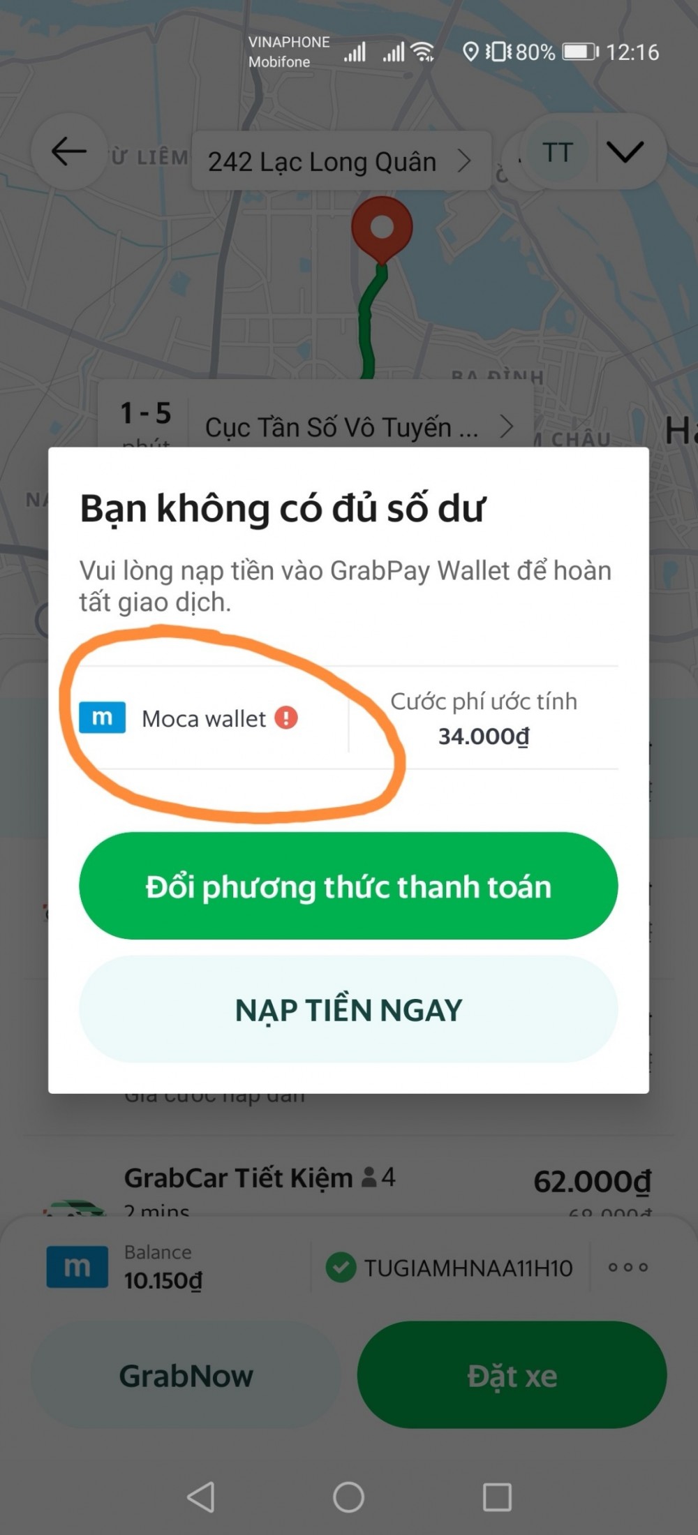 Ví điện tử Moca tại Việt Nam được Grab quyết định ngừng hoạt động