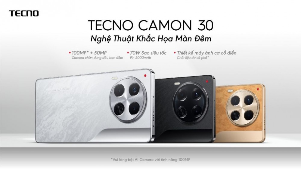 TECNO ra mắt Camon 30 với loạt nâng cấp ấn tượng 