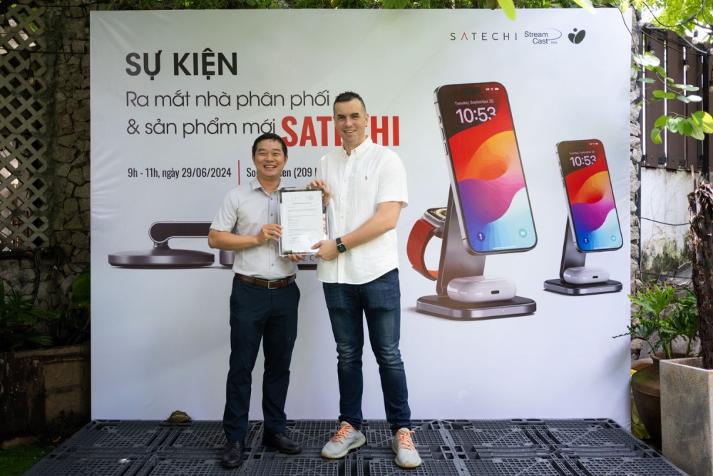 Satechi - thương hiệu phụ kiện cao cấp đến từ Mỹ chính thức công bố Công ty TNHH Streamcast Asia Việt Nam là đối tác phân phối toàn bộ các dòng sản phẩm Satechi tại thị trường Việt Nam.