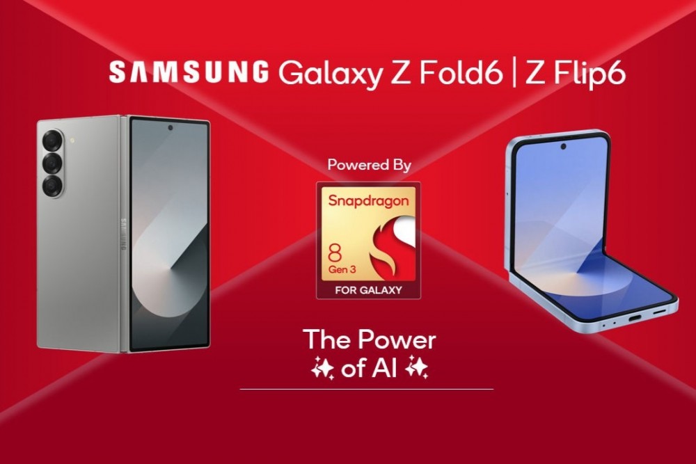 Được biết, bộ đôi Galaxy Z Fold6 và Flip6 vừa chính thức ra mắt trên toàn cầu tối qua được trang bị vi xử lý Snapdragon 8 Gen 3 for Galaxy, mang đến các tính năng trí tuệ nhân tạo (AI) vượt trội, hiệu suất được nâng lên tầm đẳng cấp và thời lượng pin được tối ưu hóa hiệu quả cho các thiết bị với thiết kế dạng gập. 