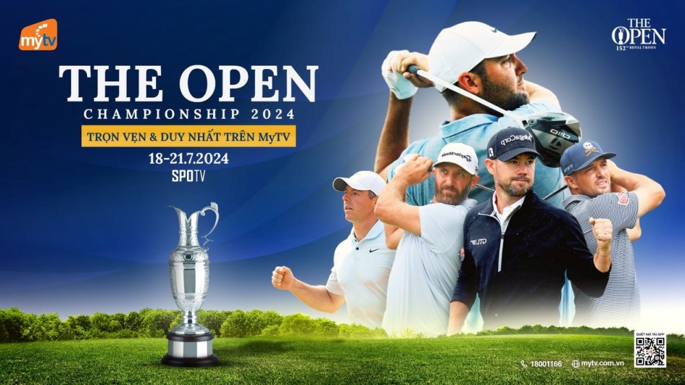 Giải golf The Open Championship 2024 là một trong số bốn giải Major danh giá nhất làng golf thế giới và sẽ được phát trực tiếp trên chùm kênh SPOTV độc quyền của MyTV từ ngày 18/7 đến ngày 21/7/2024.