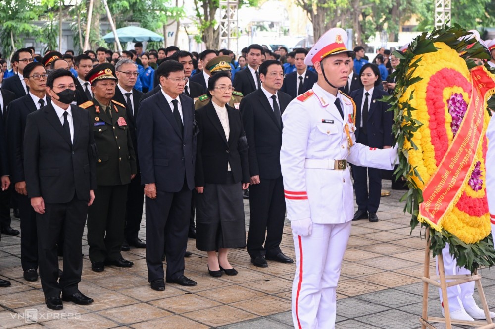 Các đoàn quốc tế viếng Tổng Bí thư Nguyễn Phú Trọng