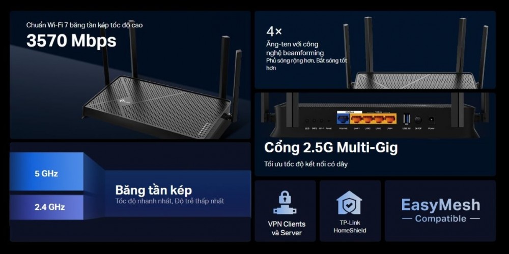 TP-Link ra mắt Router Wi-Fi 7 đầu tiên tại Việt Nam