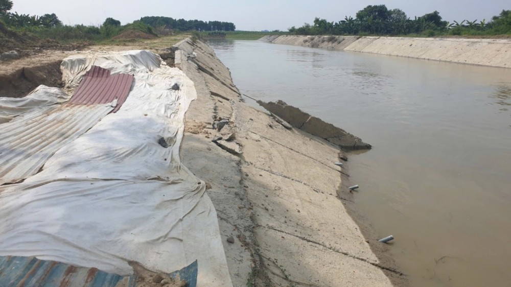 Dự án quản lý nước Vĩnh Phúc bị sạt lở ngay trong giai đoạn thử nghiệm