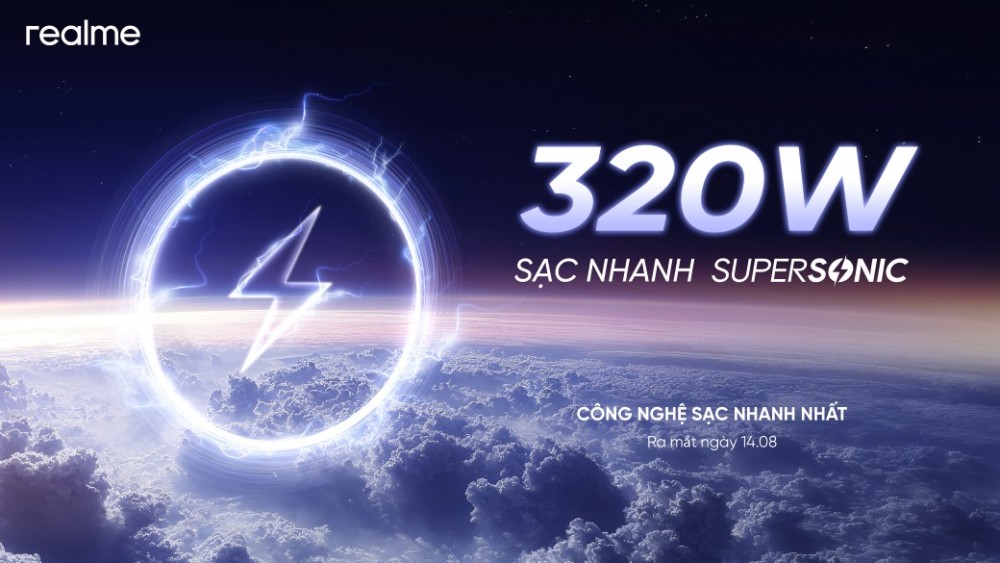  realme trình làng công nghệ sạc siêu âm 320W