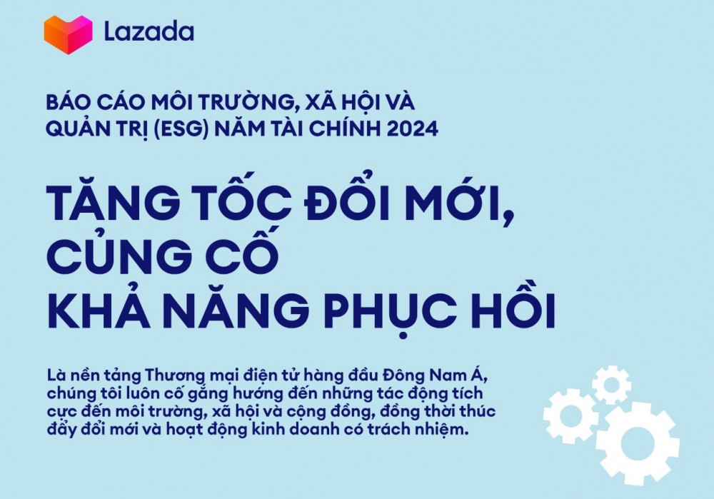 Đây là báo cáo tác động môi trường, xã hội và quản trị của tập đoàn Lazada trong năm 2024, thể hiện trách nhiệm và bền vững thông qua những đổi mới sáng tạo.