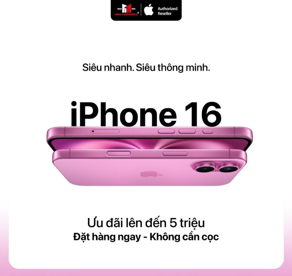 Minh Tuấn Mobile nhận hơn 11.000 lượt khách đăng ký iPhone 16 series