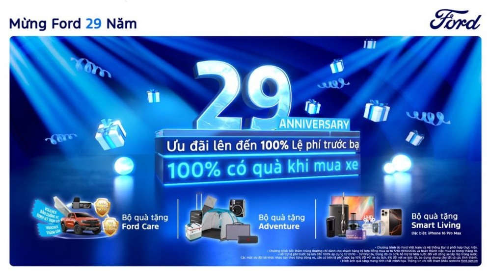 Đây là chương trình tri ân đặc biệt trong tháng 10 do Ford Việt Nam kết hợp cùng hệ thống đại lý trên toàn quốc tổ chức.