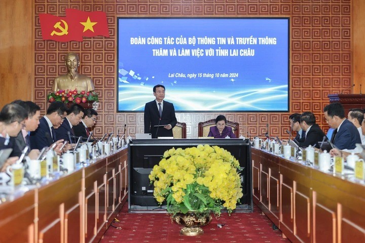 Lai Châu thúc đẩy chuyển đổi số, đoàn công tác Bộ TT&TT