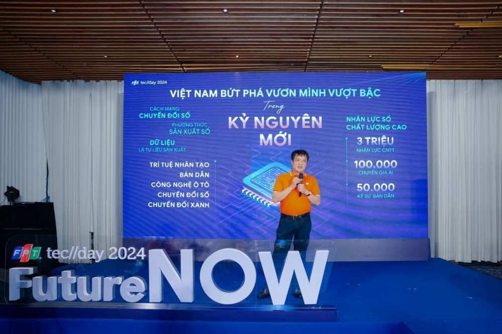 Trong buổi họp báo trước thềm sự kiện ‘Diễn đàn công nghệ quốc tế thường niên - FPT Techday 2024’ với chủ đề “Future Now” (Tương lai ở đây) sẽ vào 13 - 14/11 tại Thisky Hall, số 10 Mai Chí Thọ, Tp. Thủ Đức, Tp.HCM, đại diện FPT đã hé lộ nhiều bất ngờ thú vị.