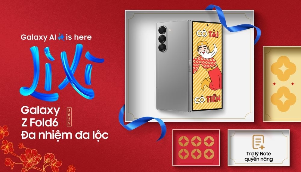 Với mong muốn mang đến một mùa Tết 2025 trọn vẹn và đầy ý nghĩa với những món quà Tết độc đáo, mang đậm văn hóa Việt Nam, Công ty Điện tử Samsung Vina chính thức giới thiệu chương trình “Galaxy AI is here - Lì xì một Galaxy như ý”.