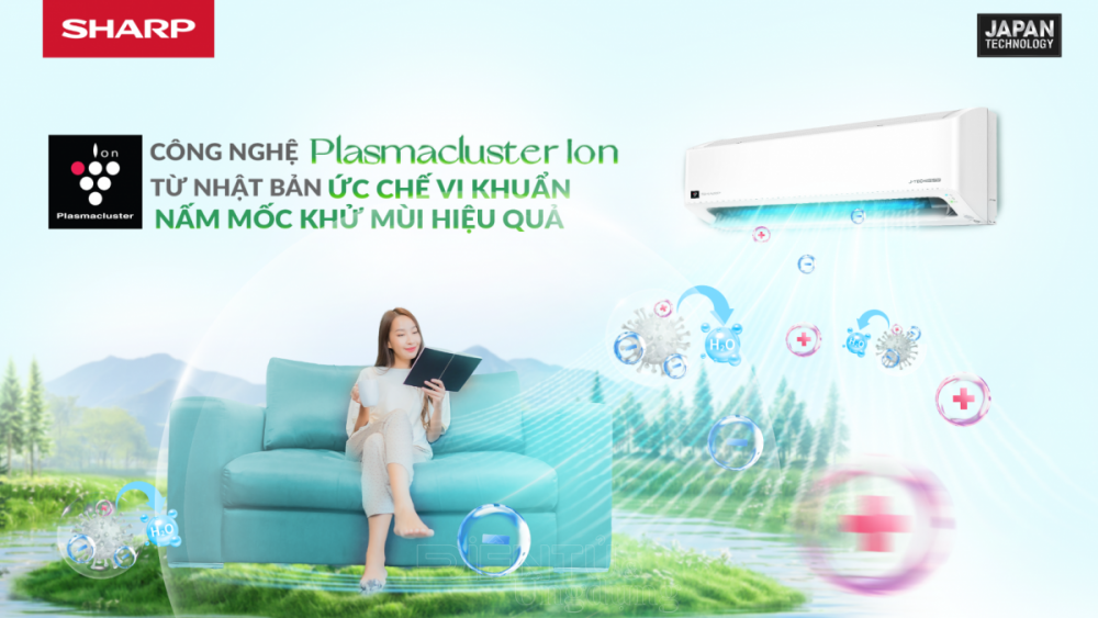 Sharp ra mắt dòng điều hoà thế hệ mới với công nghệ diệt khuẩn plasmaluster ion chuẩn Nhật