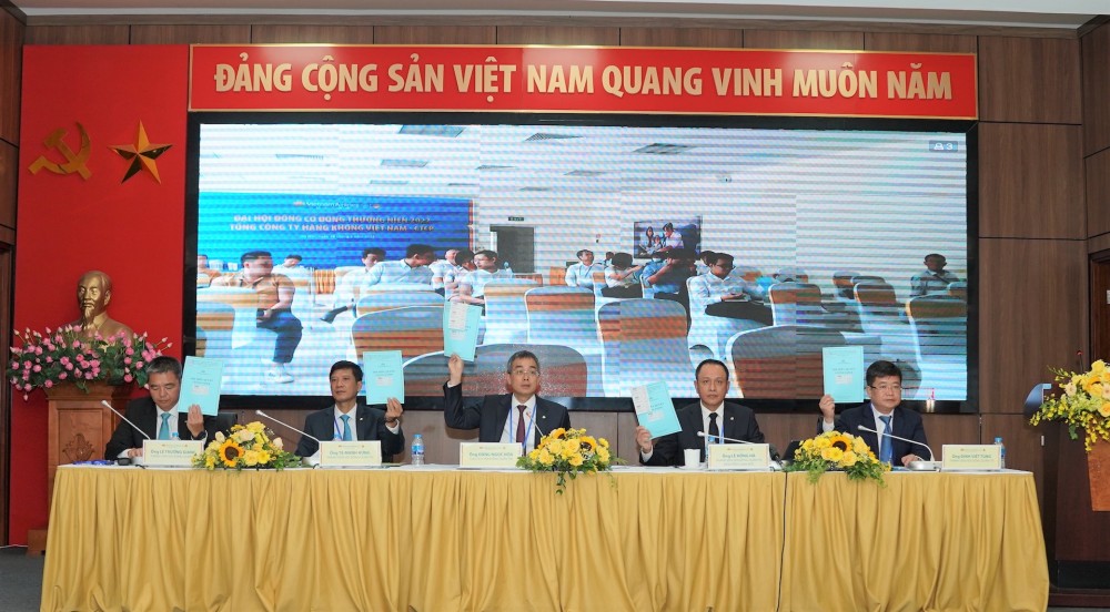 Vietnam Airlines tổ chức thành công Đại hội đồng cổ đông năm 2022 (ảnh VNA).