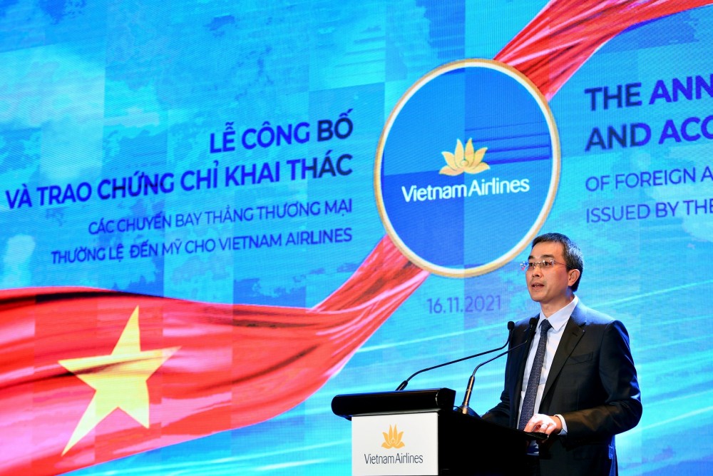 Ông Đặng Ngọc Hòa - Chủ tịch HĐQT Vietnam Airlines cho biết đường bay Mỹ là mục tiêu đã được Vietnam Airlines đặt ra từ ngày đầu thành lập.