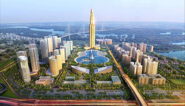 Phối cảnh Dự án thành phố thông minh tại huyện Đông Anh, Hà Nội. (ảnh minh họa)