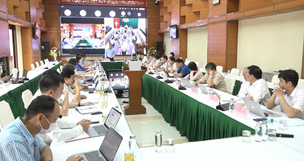 Tổng Giám đốc Tập đoàn Đặng Thanh Hải chủ trì Hội nghị giao ban trực tuyến điều hành SXKD tháng 10 (ảnh TKV).