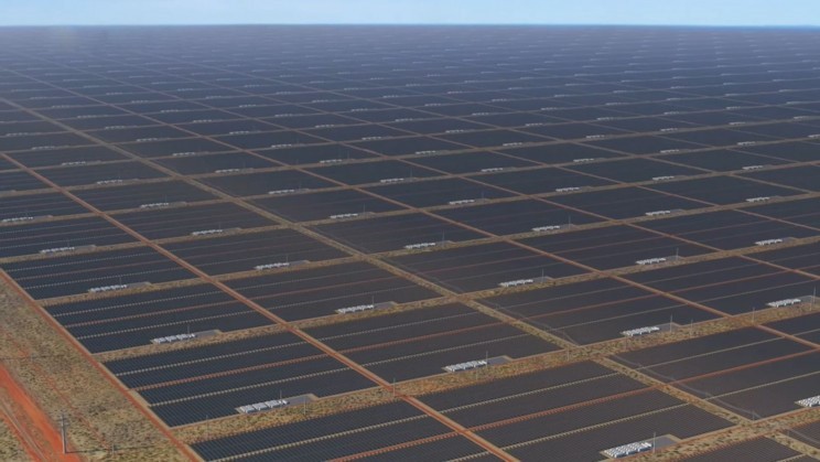 Trang trại năng lượng mặt trời đang trong quá trình phát triển của Sun Cable (ảnh Sun Cable).