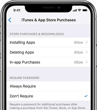 Cho phép mua ứng dụng trong App Store