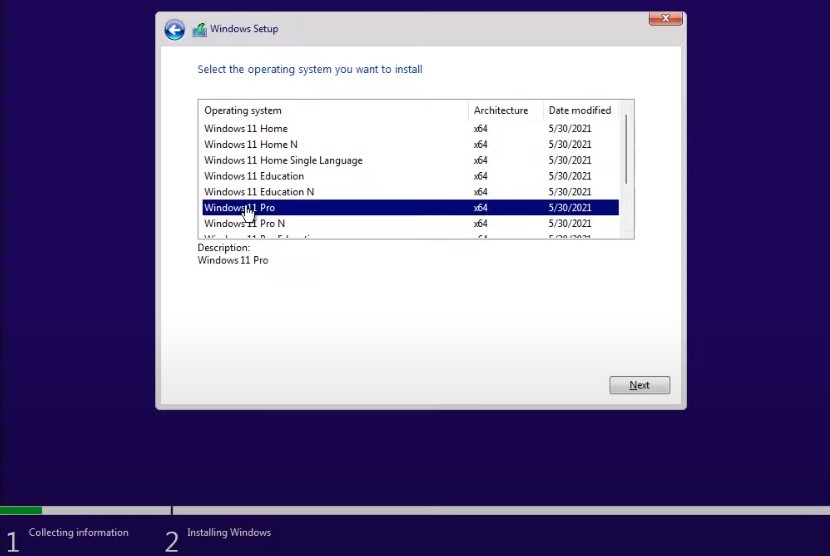 Hướng dẫn cài đặt Windows 11 Pro