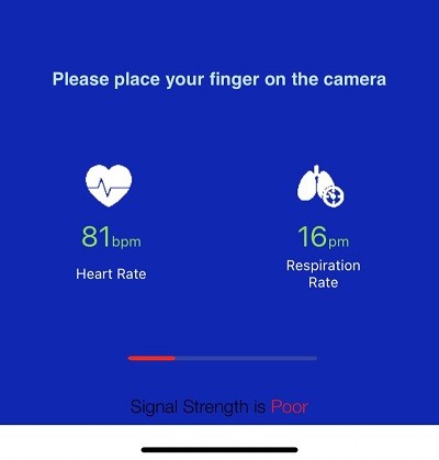 Ứng dụng đo nhịp tim và lượng oxy trong máu (SpO2) bằng iPhone