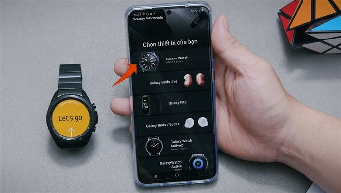 Chọn thiết bị kết nối là Galaxy Watch