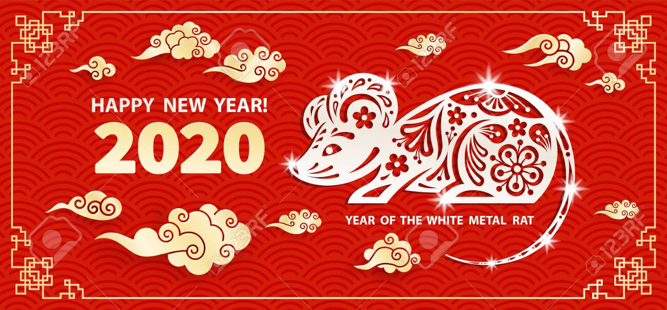 Chúc mừng năm mới 2020, năm của chú chuột bạch kim